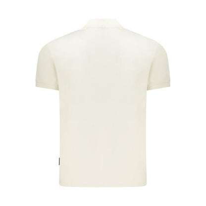 Napapijri White Cotton Men Polo Shirt by Napapijri
