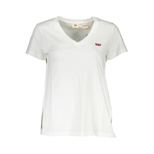 Levi's White Cotton Women T-Shirt by Levi's