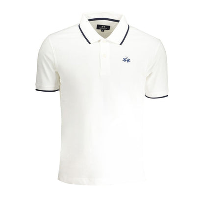 Polo homme en coton blanc La Martina