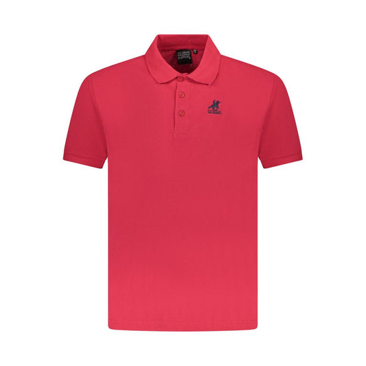 US Grand Polo Red Cotton Men Polo Shirt