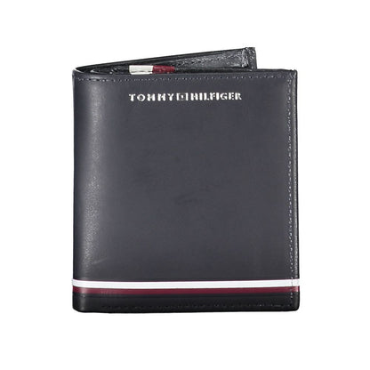 Portefeuille homme en cuir bleu Tommy Hilfiger