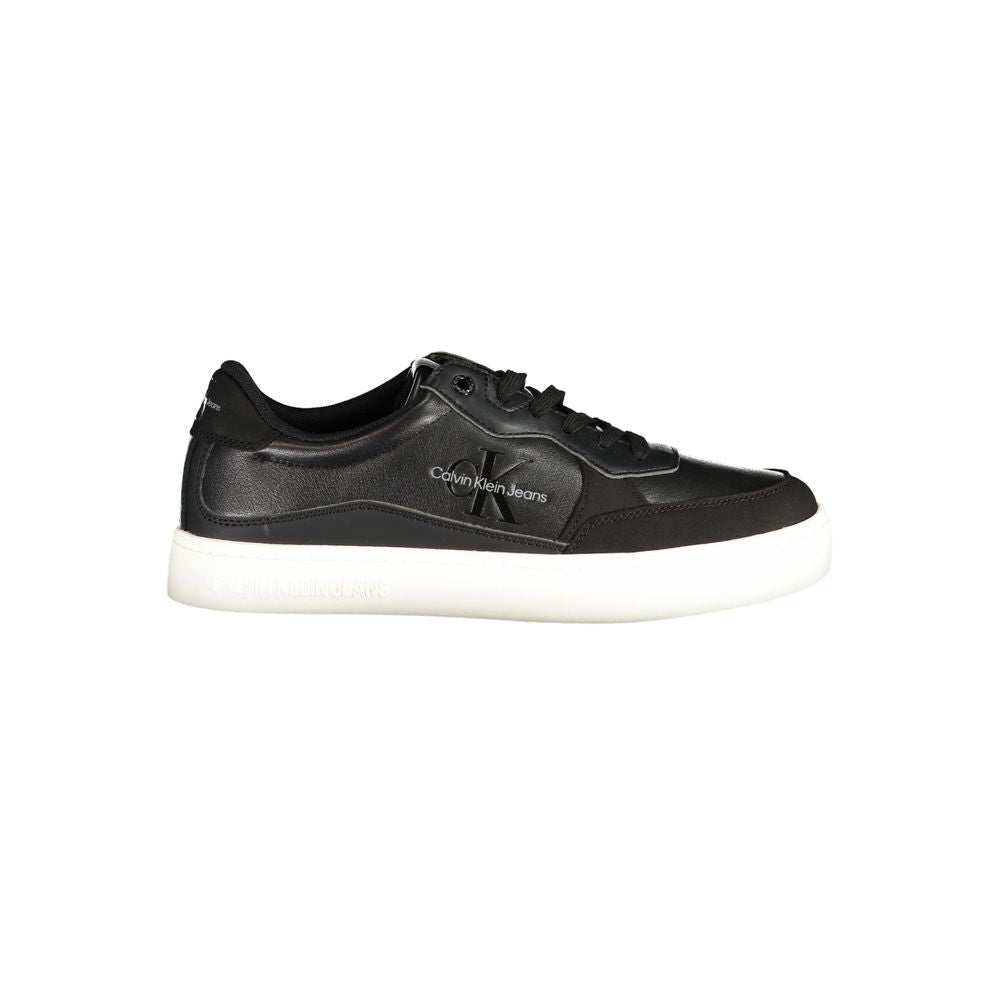 Calvin Klein Sleek Black Sports Sneakers with Contrast Details by Calvin Klein
