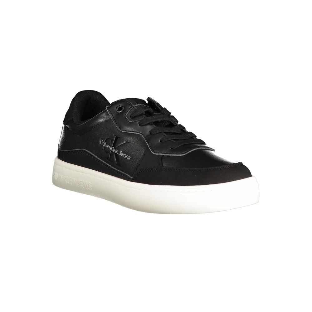 Calvin Klein Sleek Black Sports Sneakers with Contrast Details by Calvin Klein