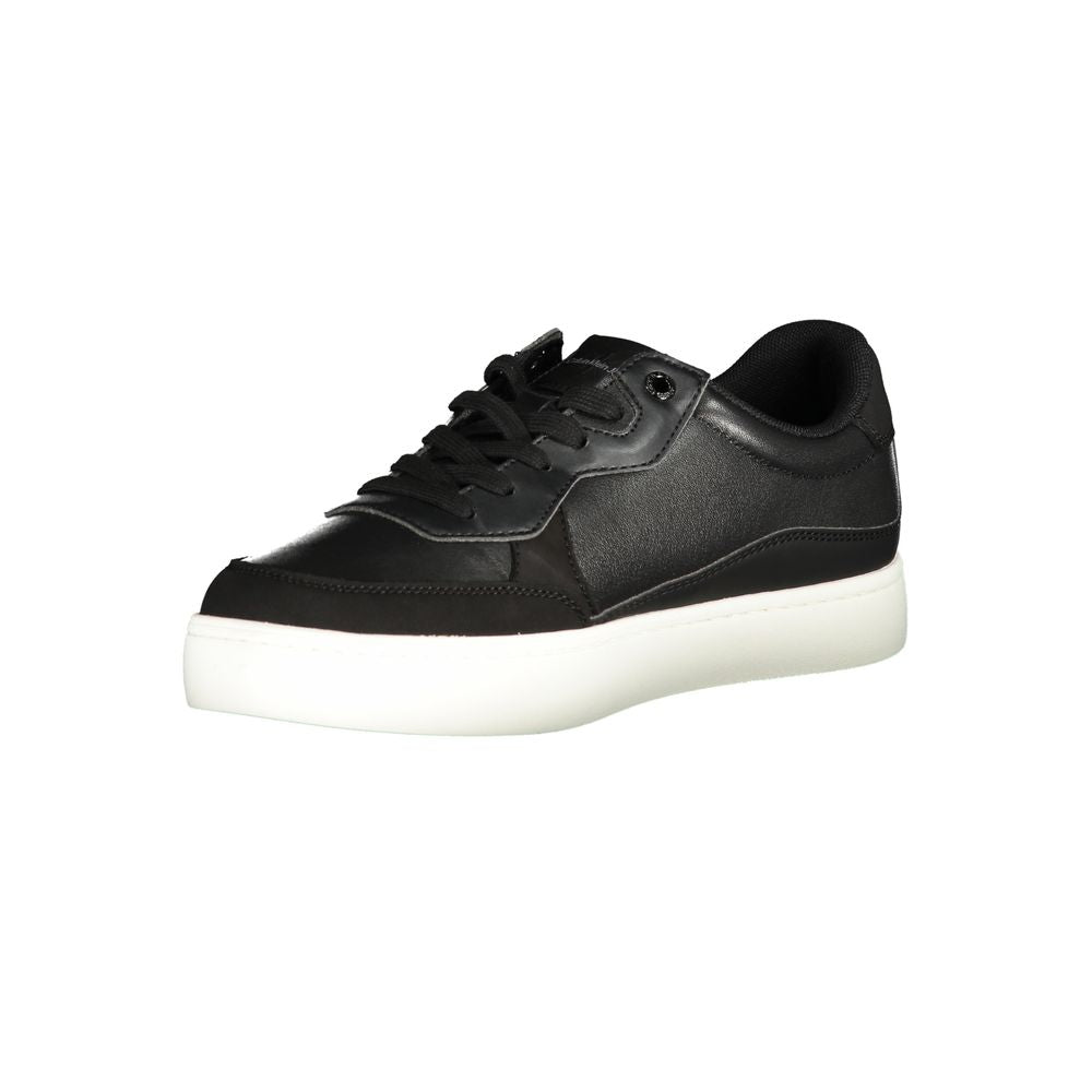Calvin Klein Sleek Black Sports Sneakers with Contrast Details by Calvin Klein