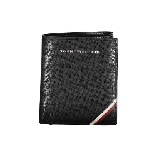 Portefeuille homme en cuir noir Tommy Hilfiger