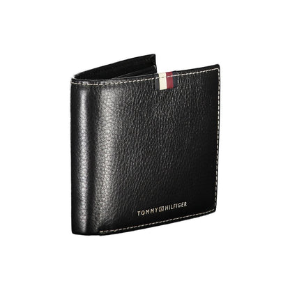 Portefeuille homme en cuir noir Tommy Hilfiger