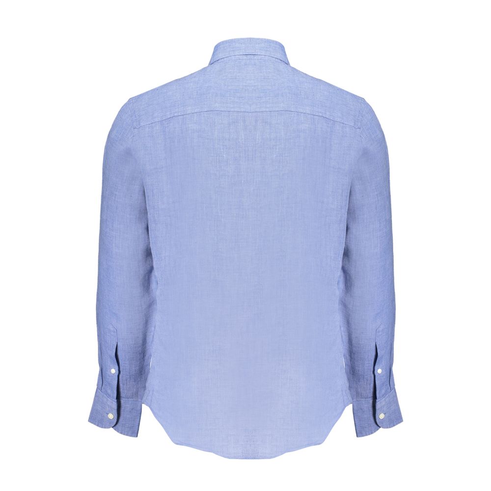North Sails Blue Linen Shirt by North Sails