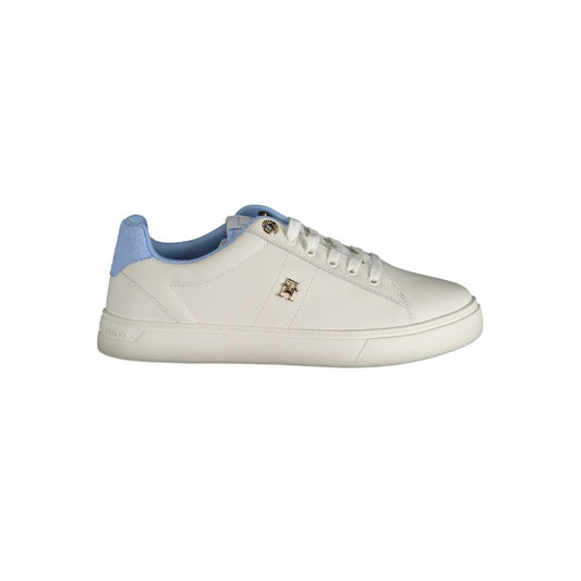 Tommy Hilfiger Light Blue Leather Women Sneaker by Tommy Hilfiger