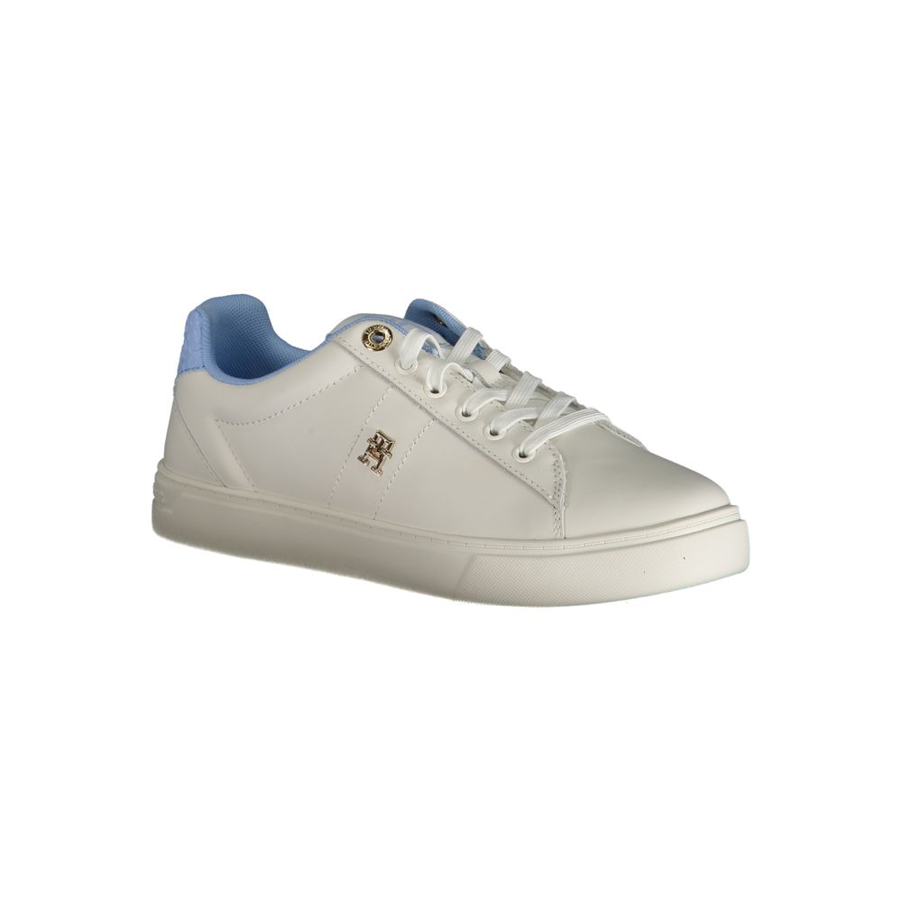 Tommy Hilfiger Light Blue Leather Women Sneaker by Tommy Hilfiger