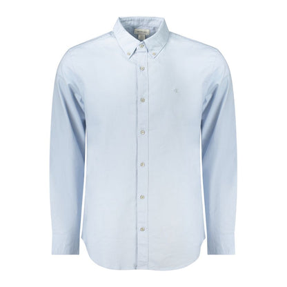 Calvin Klein Light Blue Cotton Men Shirt by Calvin Klein
