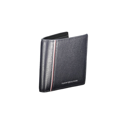 Portefeuille homme en cuir bleu Tommy Hilfiger