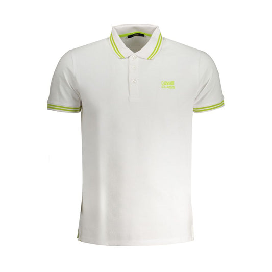 Polo blanc en coton Cavalli Class