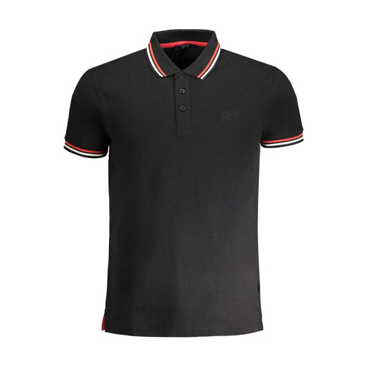Polo Cavalli Class en coton noir