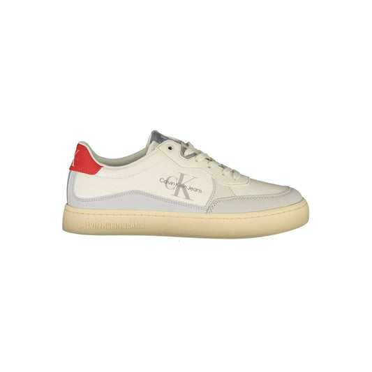 Calvin Klein White Polyester Sneaker by Calvin Klein