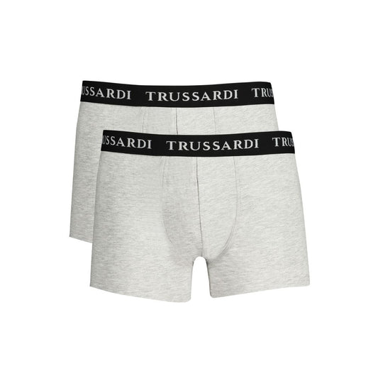 Boxer Trussardi en coton marron pour homme