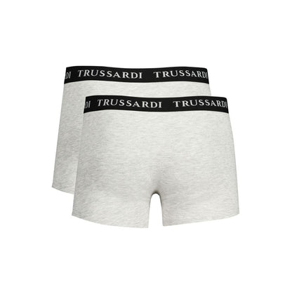 Boxer Trussardi en coton marron pour homme