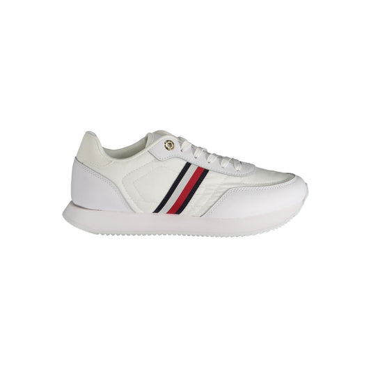 Tommy Hilfiger White Polyester Sneaker by Tommy Hilfiger