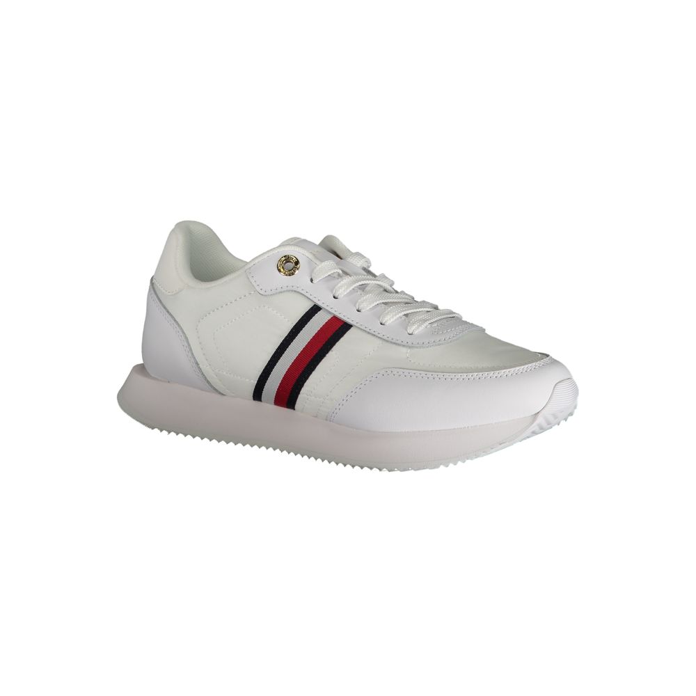 Tommy Hilfiger White Polyester Sneaker by Tommy Hilfiger
