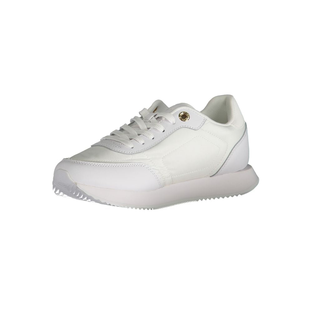Tommy Hilfiger White Polyester Sneaker by Tommy Hilfiger