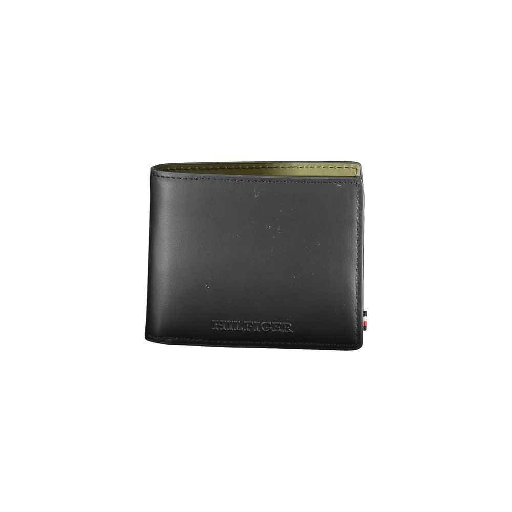 Tommy Hilfiger Black Leather Wallet by Tommy Hilfiger