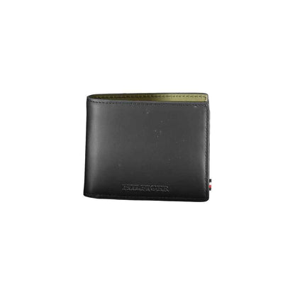 Tommy Hilfiger Black Leather Wallet by Tommy Hilfiger