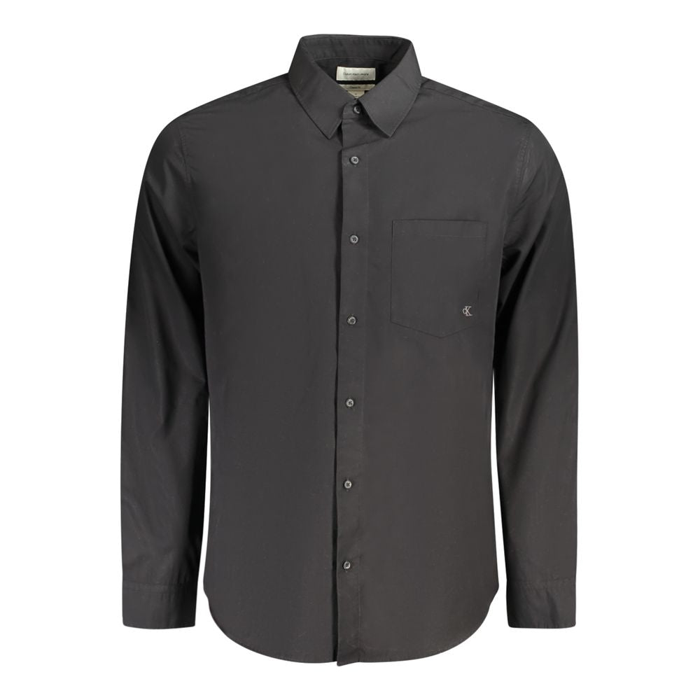 Calvin Klein Black Cotton Shirt by Calvin Klein