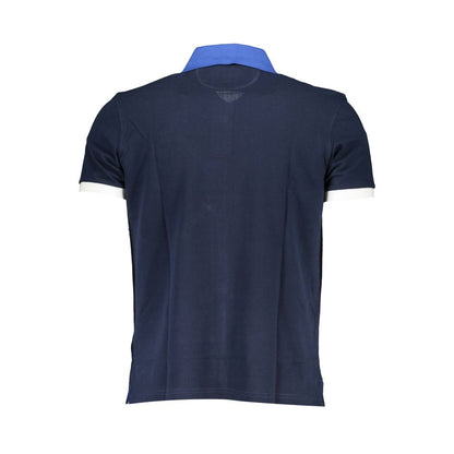 Polo homme en coton bleu La Martina