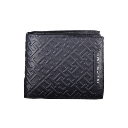 Portefeuille homme en cuir bleu Tommy Hilfiger
