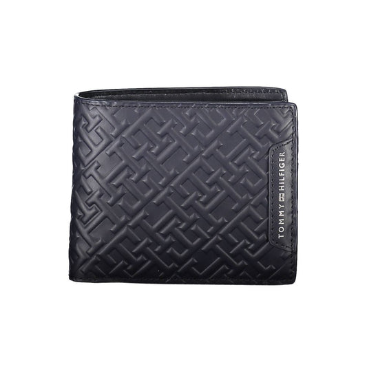 Portefeuille homme en cuir bleu Tommy Hilfiger