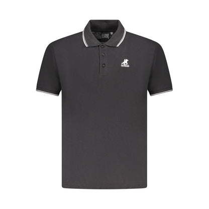 US Grand Polo Black Cotton Men Polo Shirt
