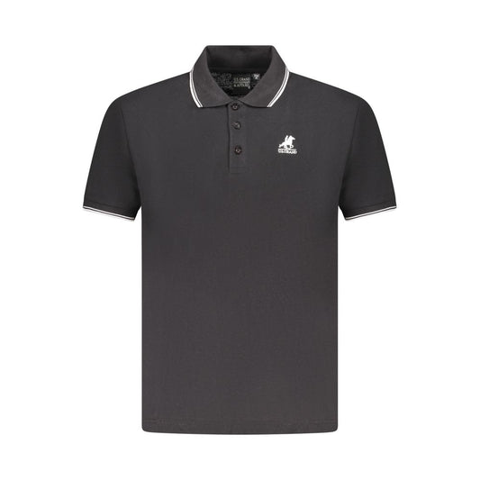 US Grand Polo Black Cotton Men Polo Shirt