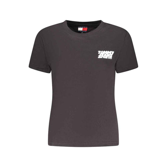 Tommy Hilfiger Regenerative Cotton Women T Shirt Black