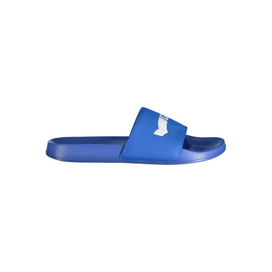 Sandale homme en polyester bleu gaz