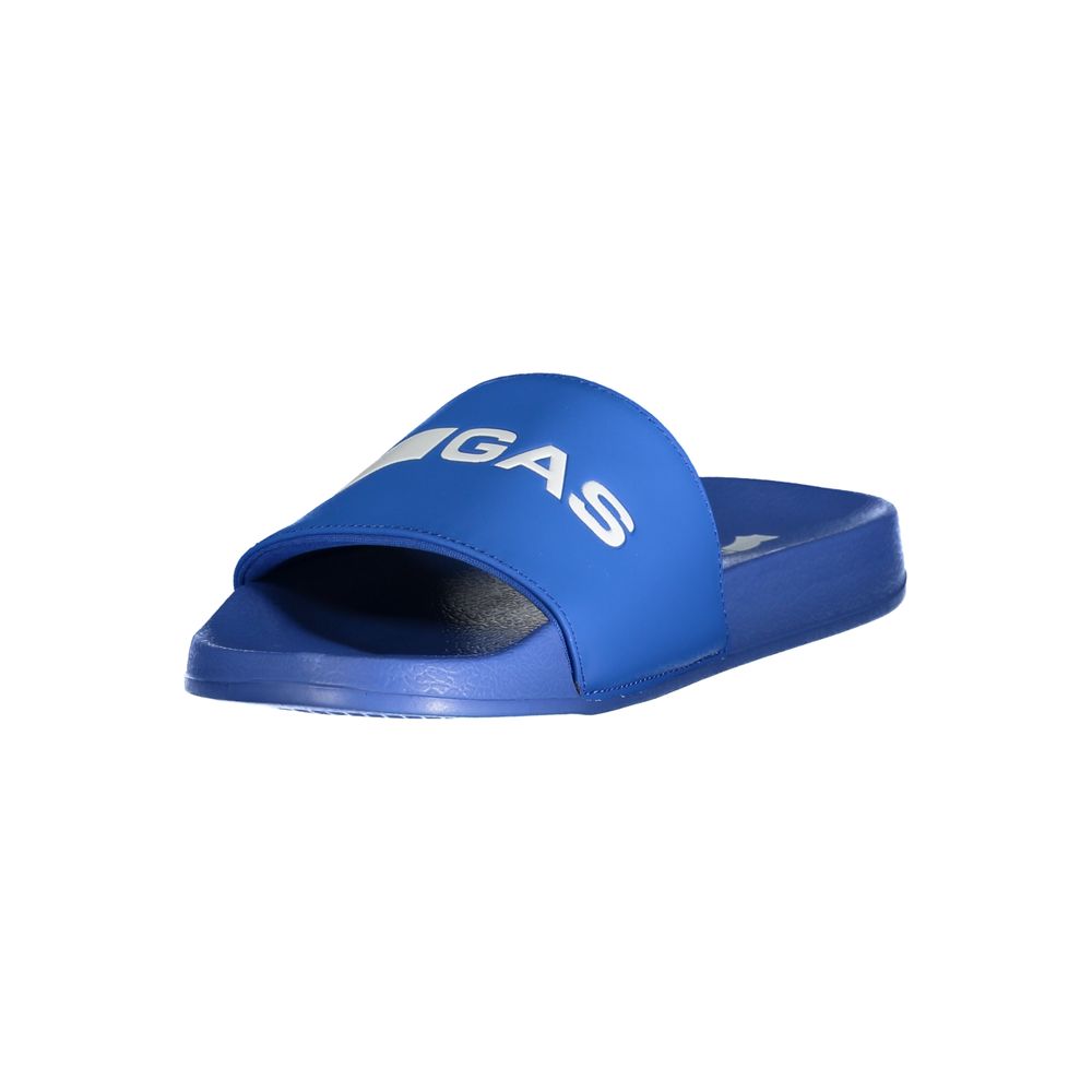 Sandale homme en polyester bleu gaz