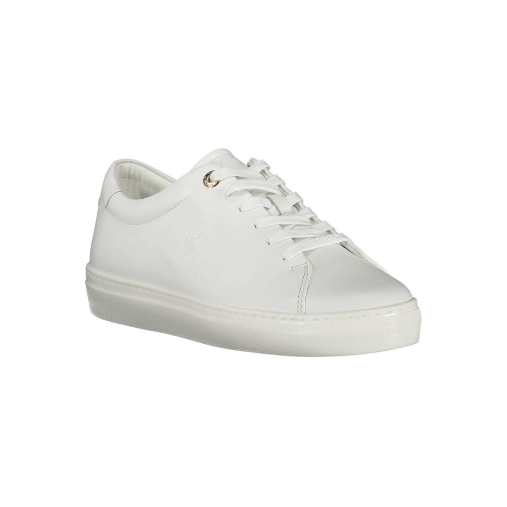Tommy Hilfiger White Leather Women Sneaker by Tommy Hilfiger