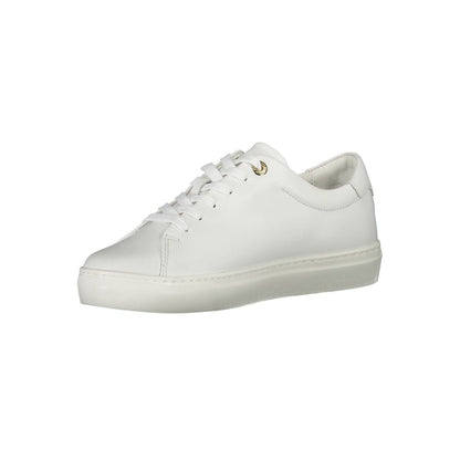 Tommy Hilfiger White Leather Women Sneaker by Tommy Hilfiger