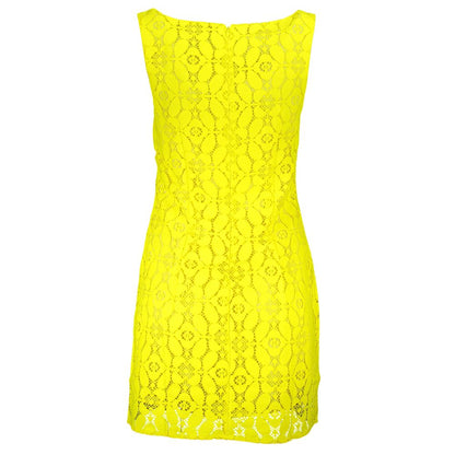Desigual Yellow Polyester Women Sleeveless Dress by Desigual