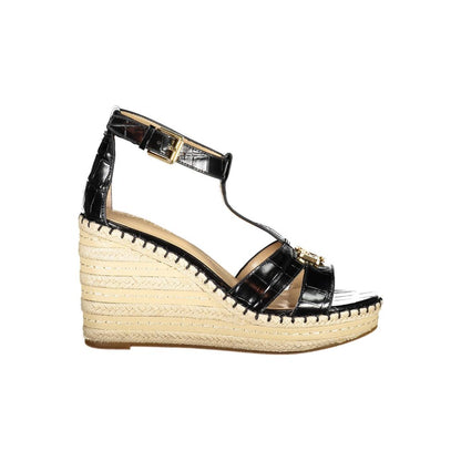 Ralph Lauren Black Polyester Sandal by Ralph Lauren