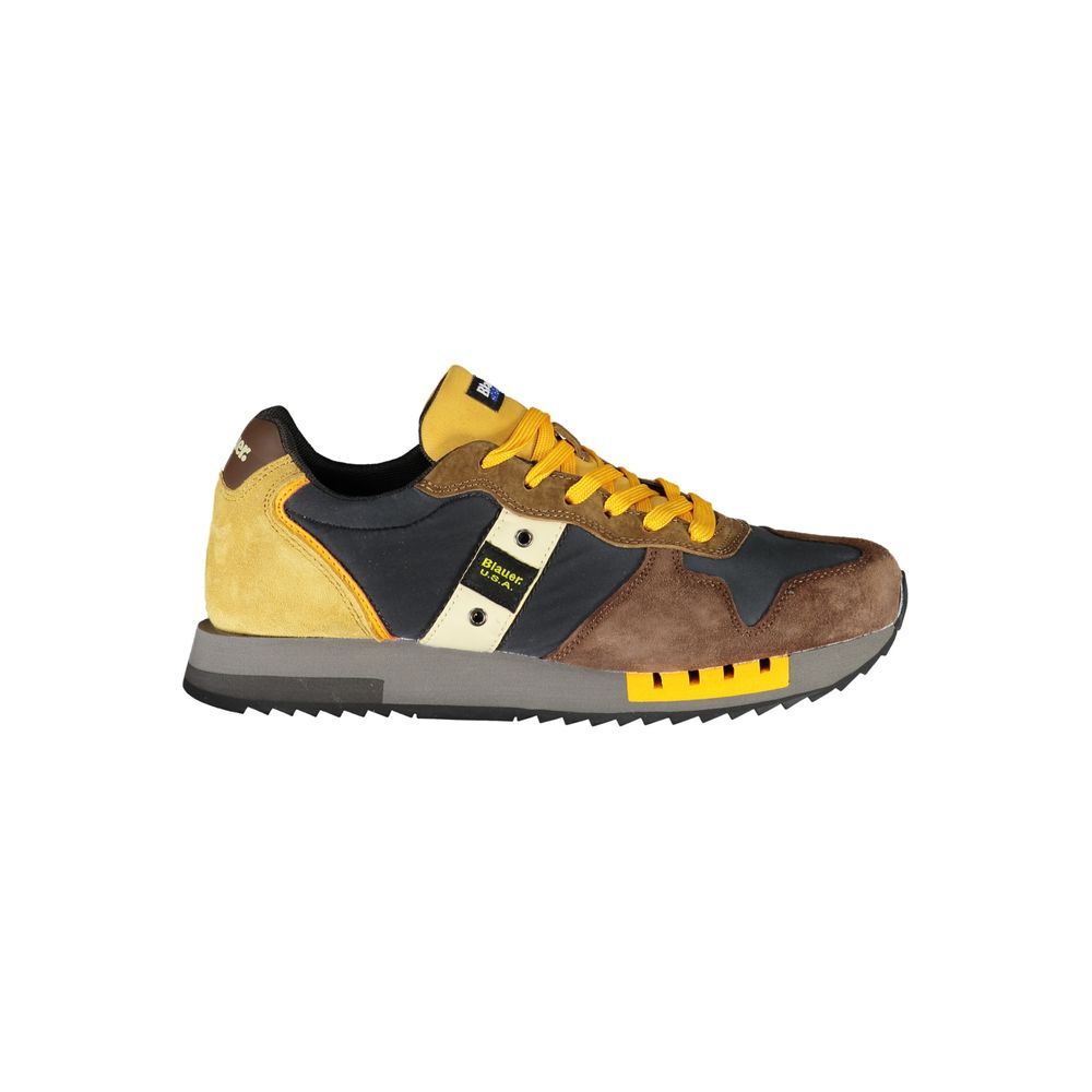 Blauer Chic Contrast Lace-Up Sneakers by Blauer
