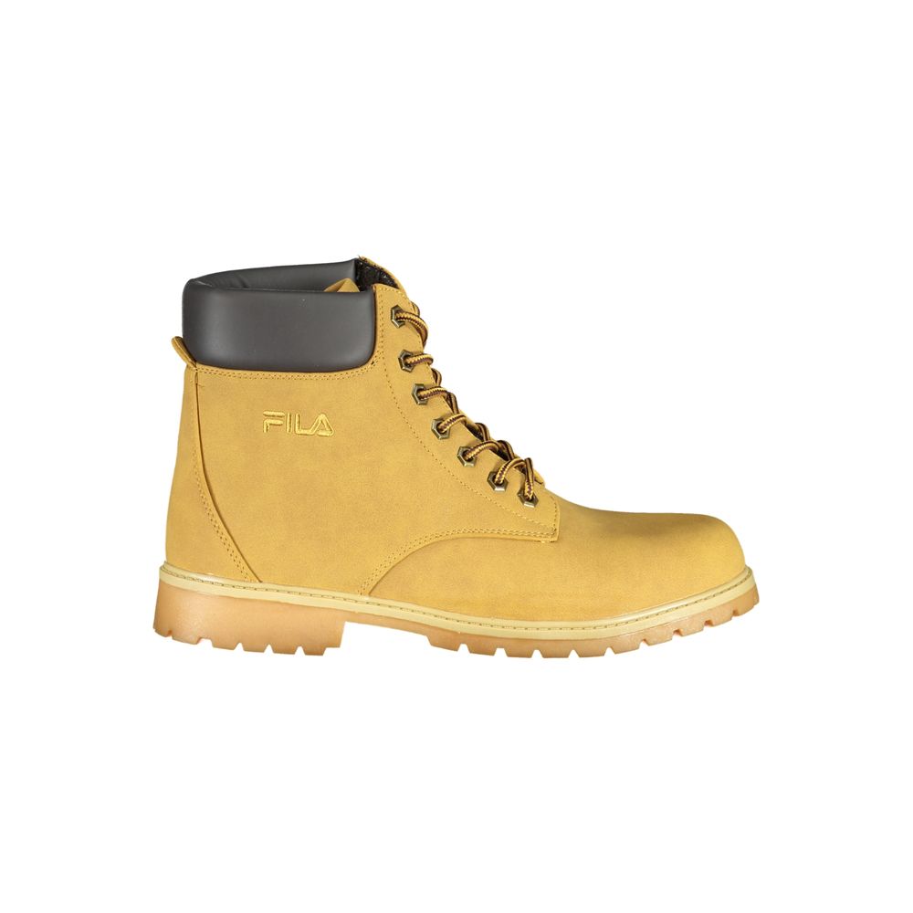 Fila Vibrant Yellow Contrast Lace-up Boots by Fila