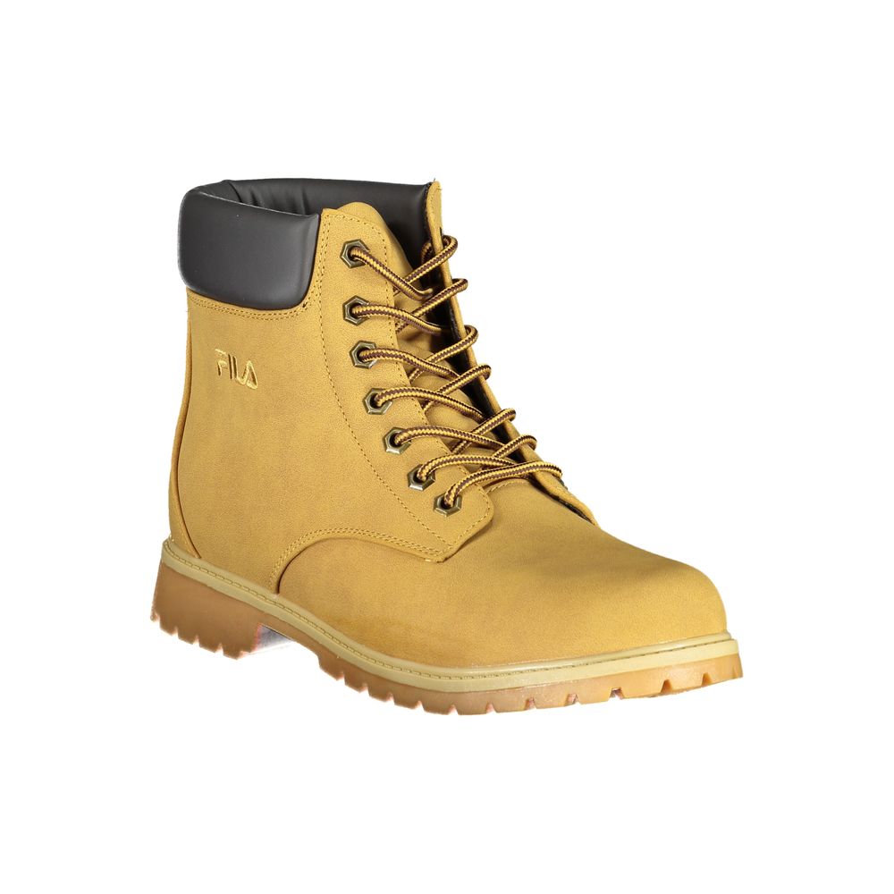 Fila Vibrant Yellow Contrast Lace-up Boots by Fila