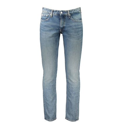 Calvin Klein Blue Cotton Jeans & Pant by Calvin Klein