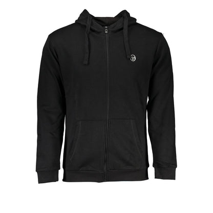 Sergio Tacchini Black Cotton Sweater by Sergio Tacchini