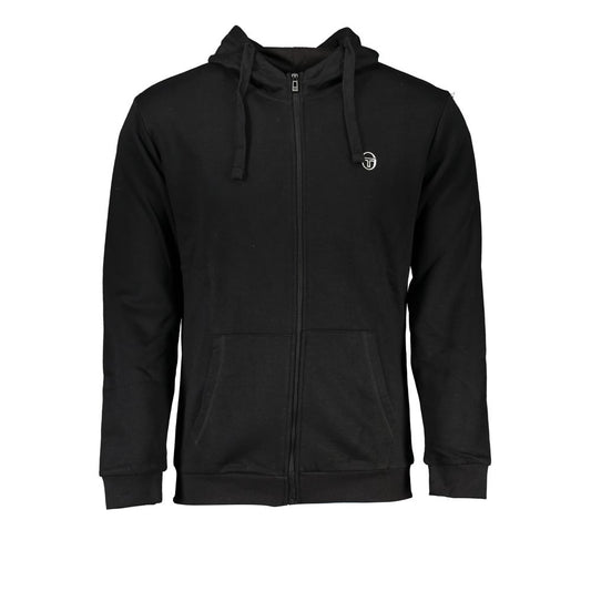 Sergio Tacchini Black Cotton Sweater by Sergio Tacchini