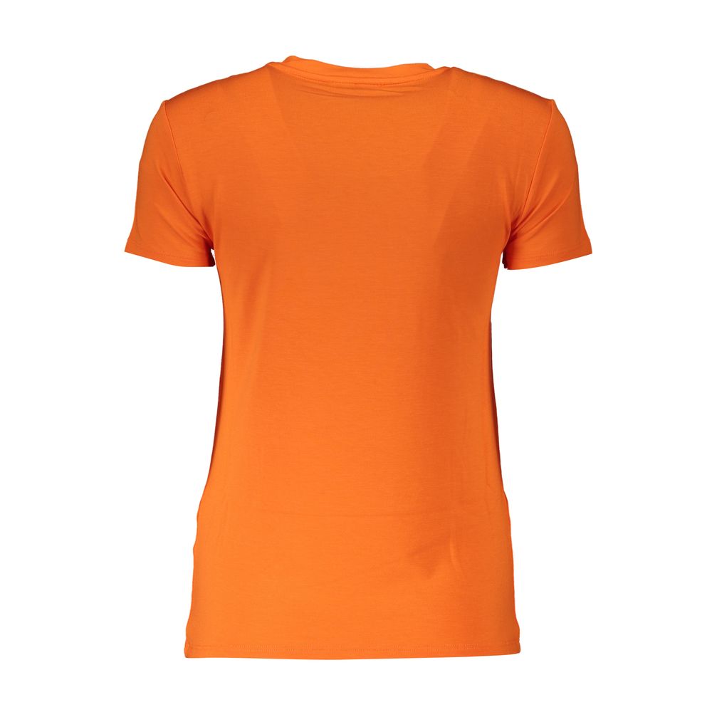 Patrizia Pepe Elegant Orange Rhinestone Tee by Patrizia Pepe
