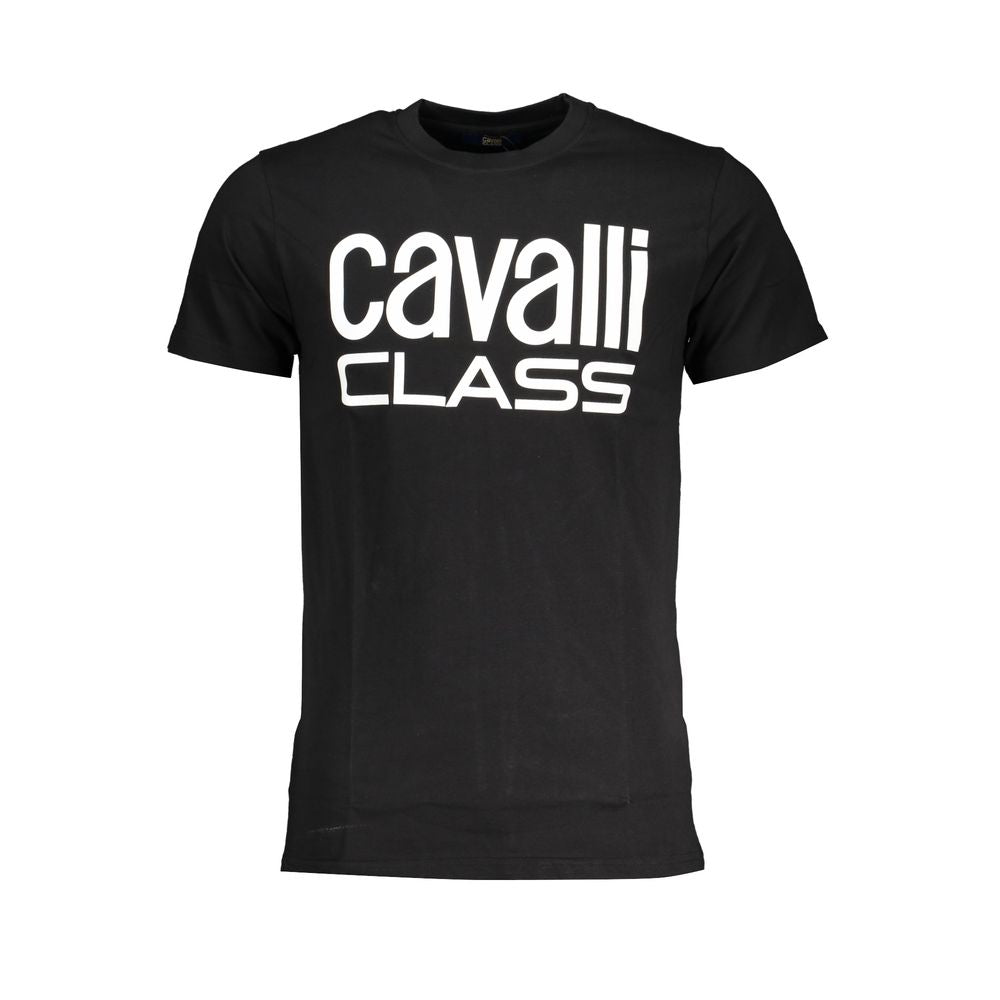 Cavalli Class Black Cotton T-Shirt by Cavalli Class