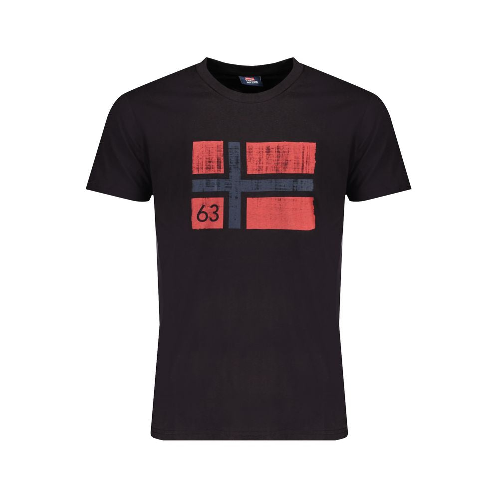 Norway 1963 Black Cotton T-Shirt by Norway 1963