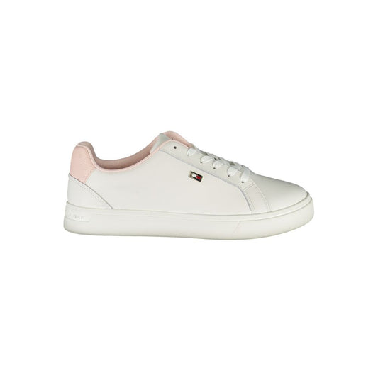 Tommy Hilfiger White Polyester Sneaker by Tommy Hilfiger