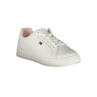 Tommy Hilfiger White Polyester Sneaker by Tommy Hilfiger
