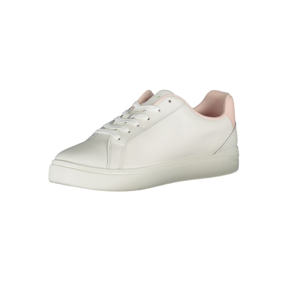 Tommy Hilfiger White Polyester Sneaker by Tommy Hilfiger
